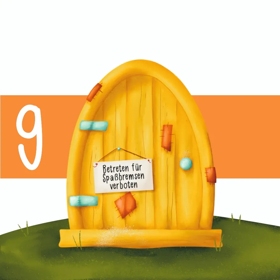 Wichteltür von Onni, handgezeichnet